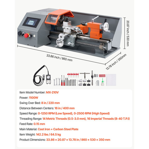 Uimoso tornio per metallo x - tornio,